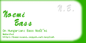 noemi bass business card